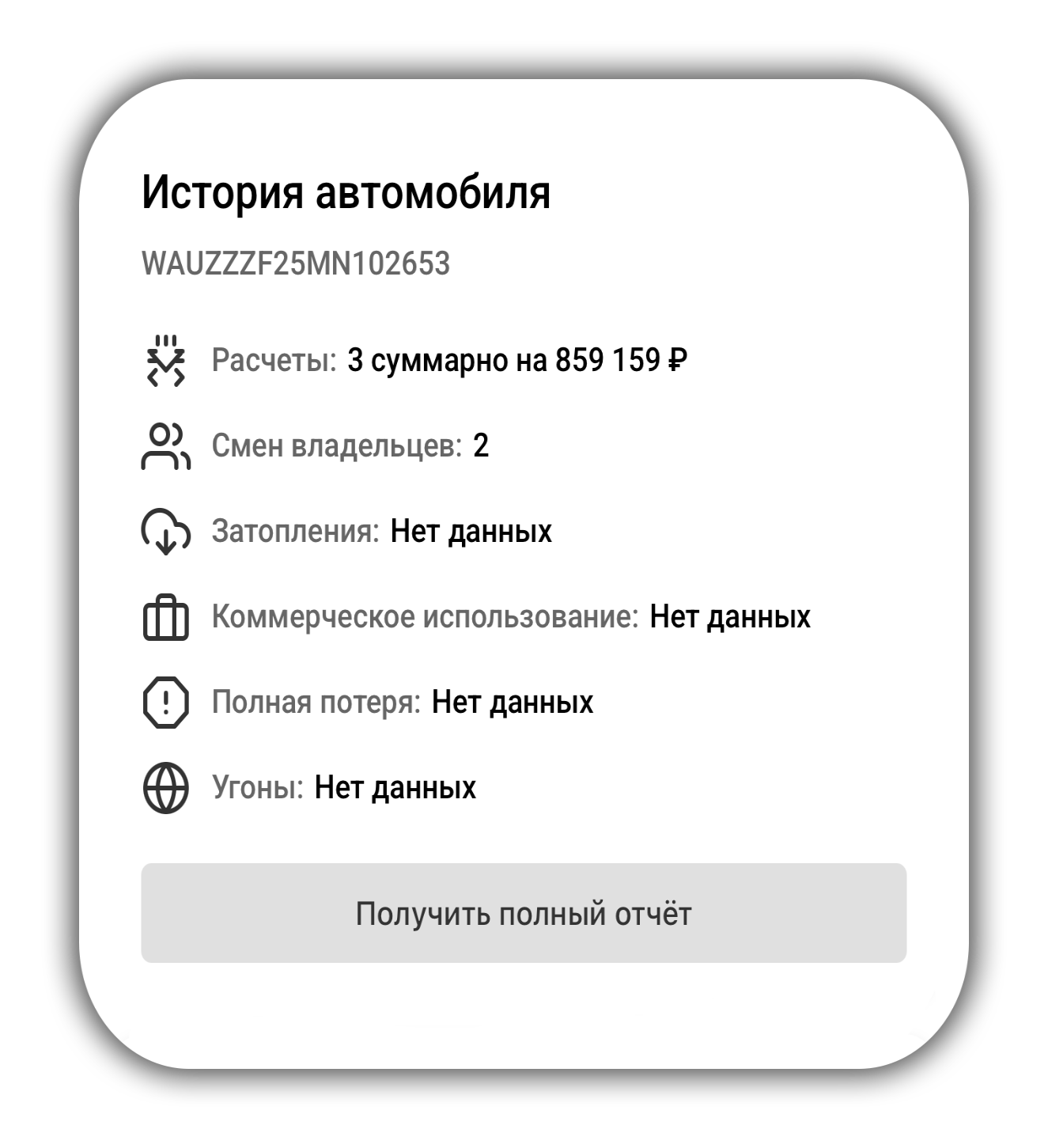 Детальная проверка авто